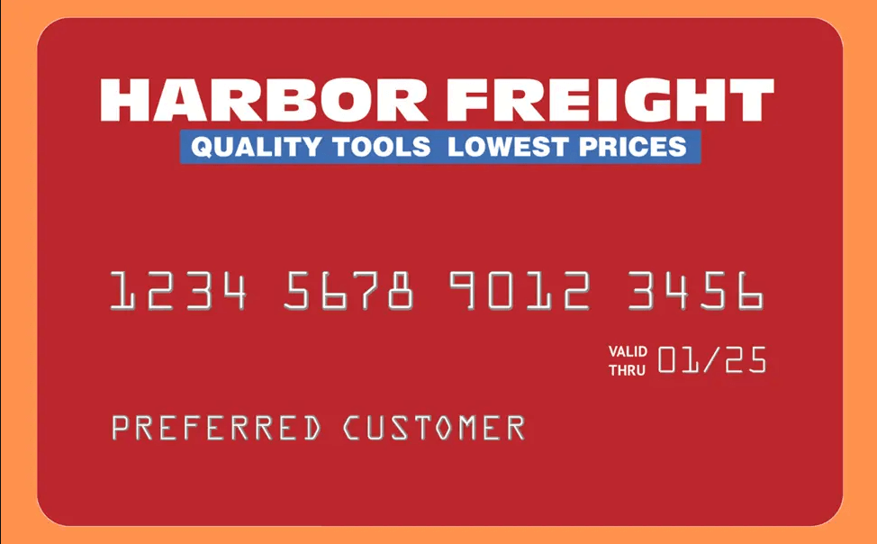 Login payment customer service for Harbor Freight Credit Cards